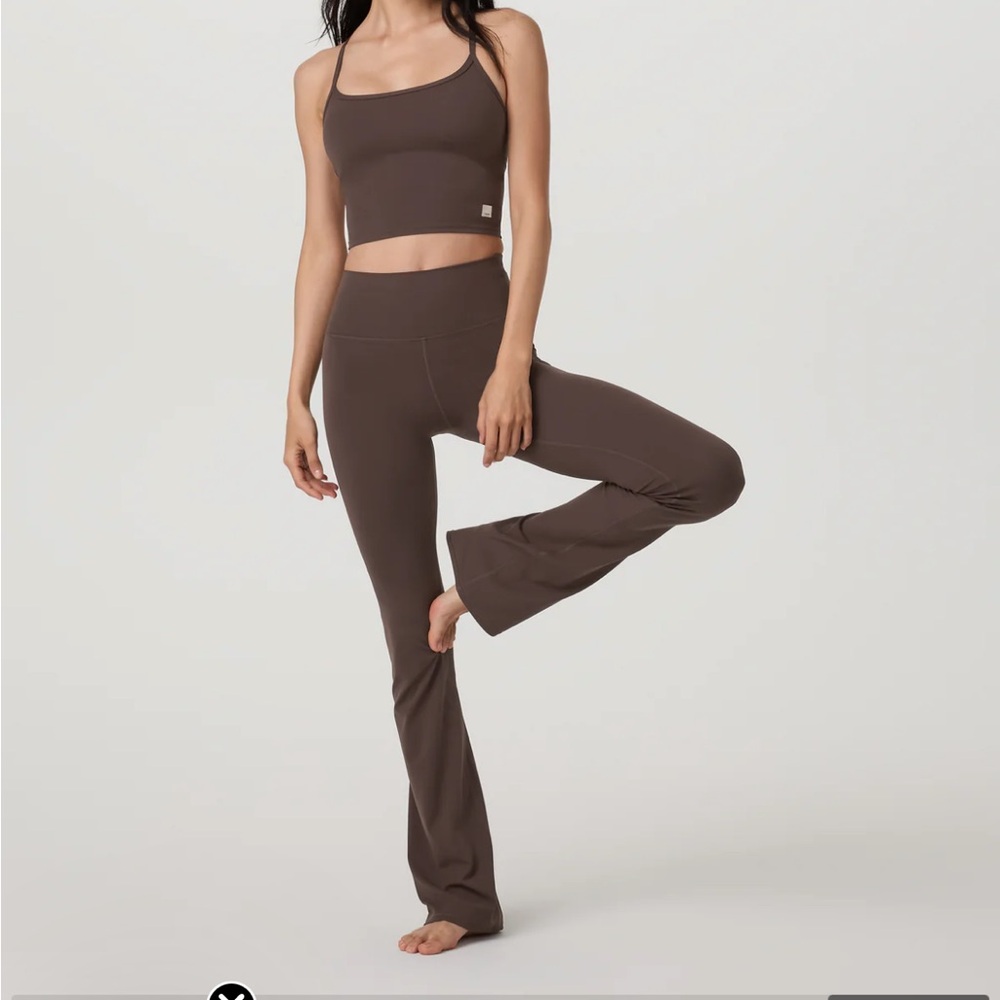 Matching set - AllTheFeels support tank and slim flare pant in Java color NWOT